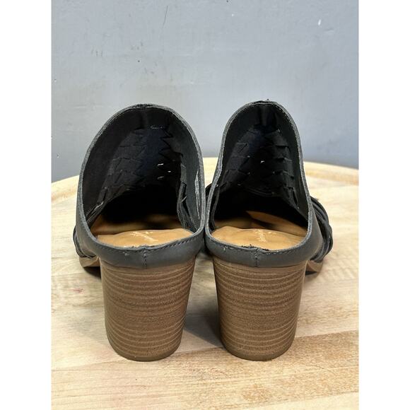 Universal Thread Aiden Wedge Gray Block Heel Huarache Mules Women's Size 9 - Picture 6 of 8